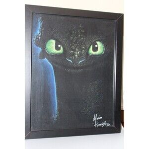 How To Train Your Dragon Monica Ravenwolf Framed Art Print Nightfury Dragon